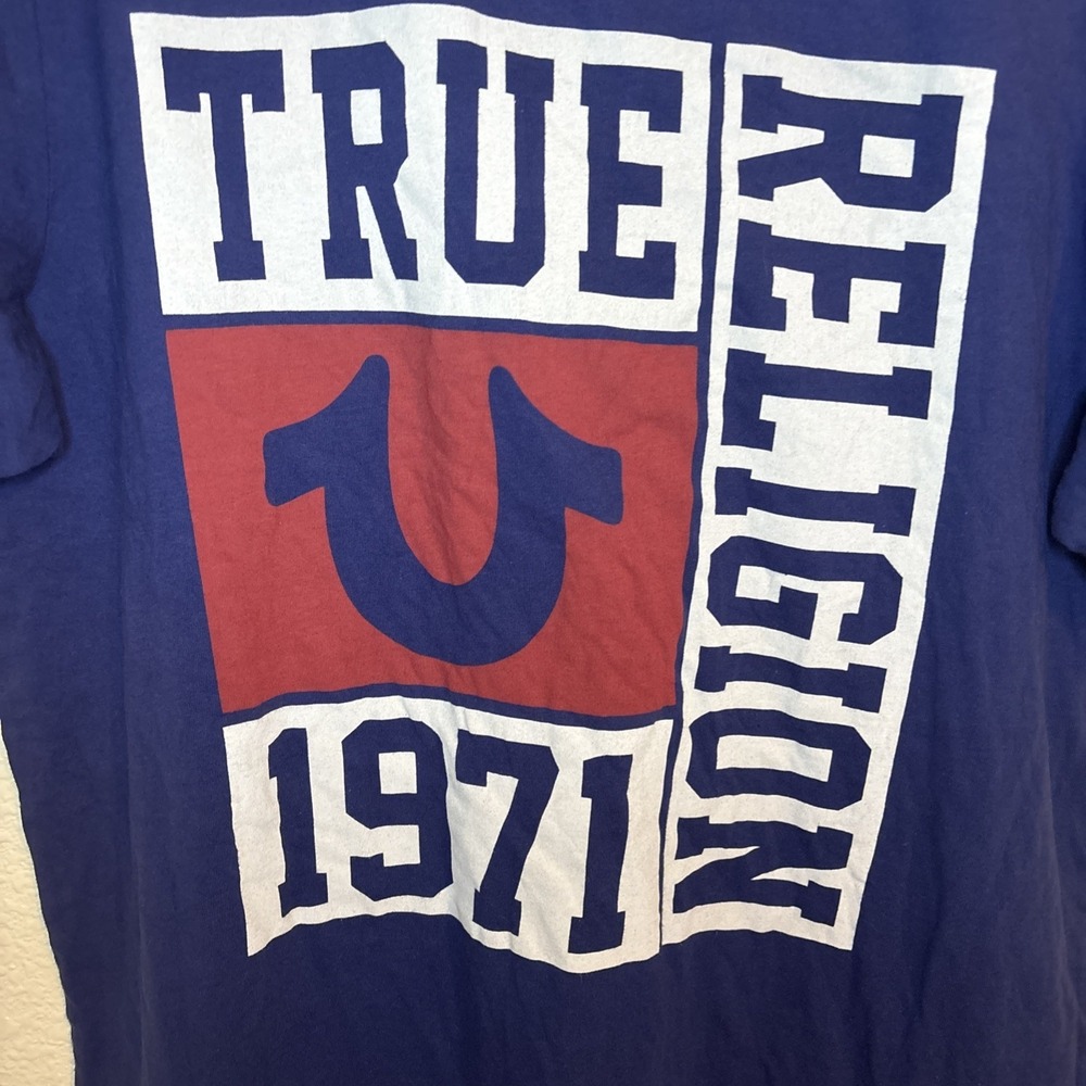 True Religion Vintage Men's Short-Sleeve Graphic T-Shirt, Size XL - Picture 2 of 16